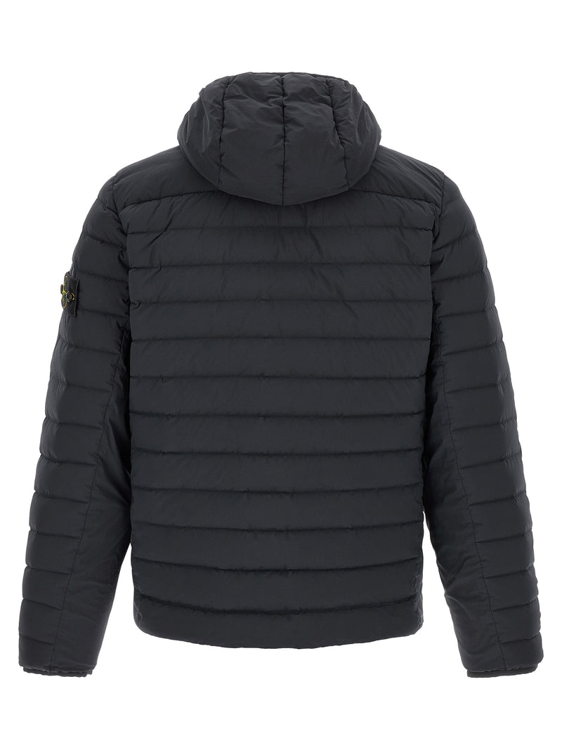Stone Island Blue Polyamide Full-Length Jacket