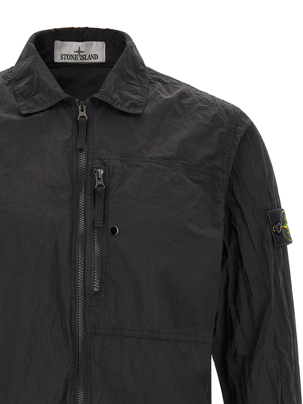 Chemisier noir en polyamide Stone Island
