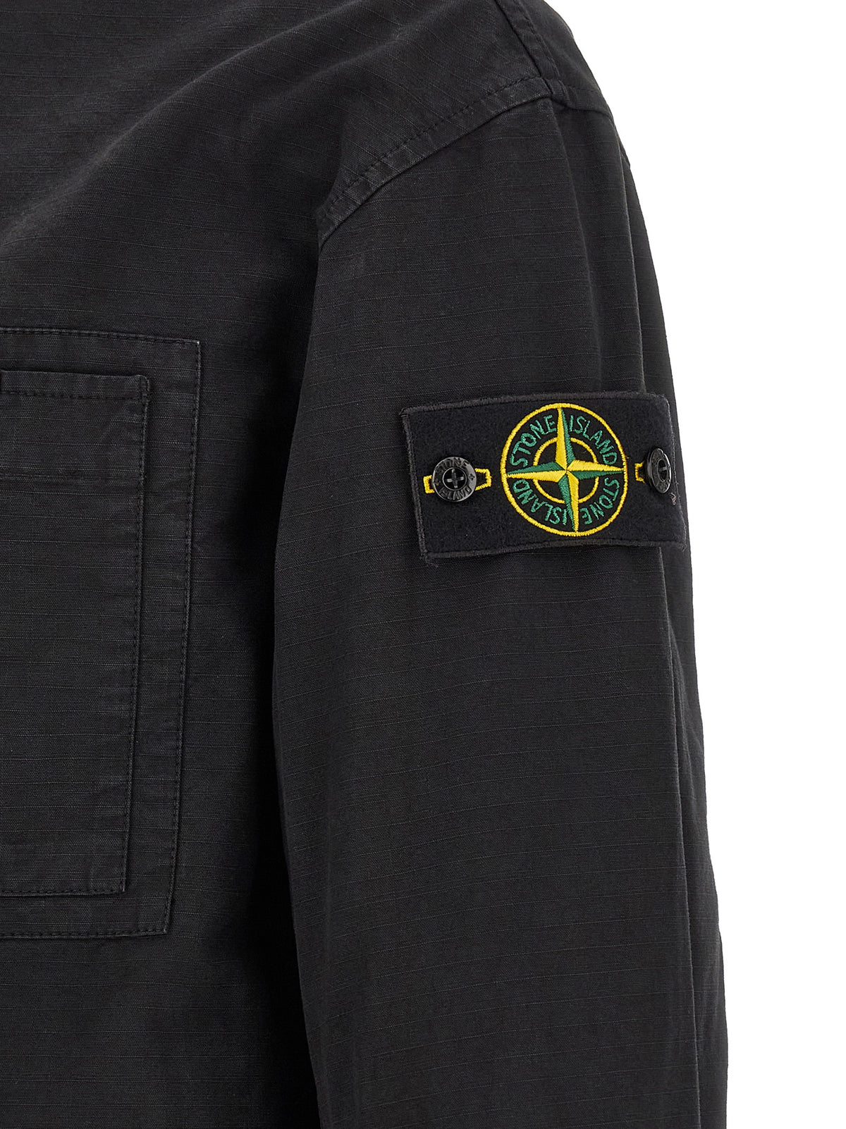 Stone Island Veste coque noire en coton