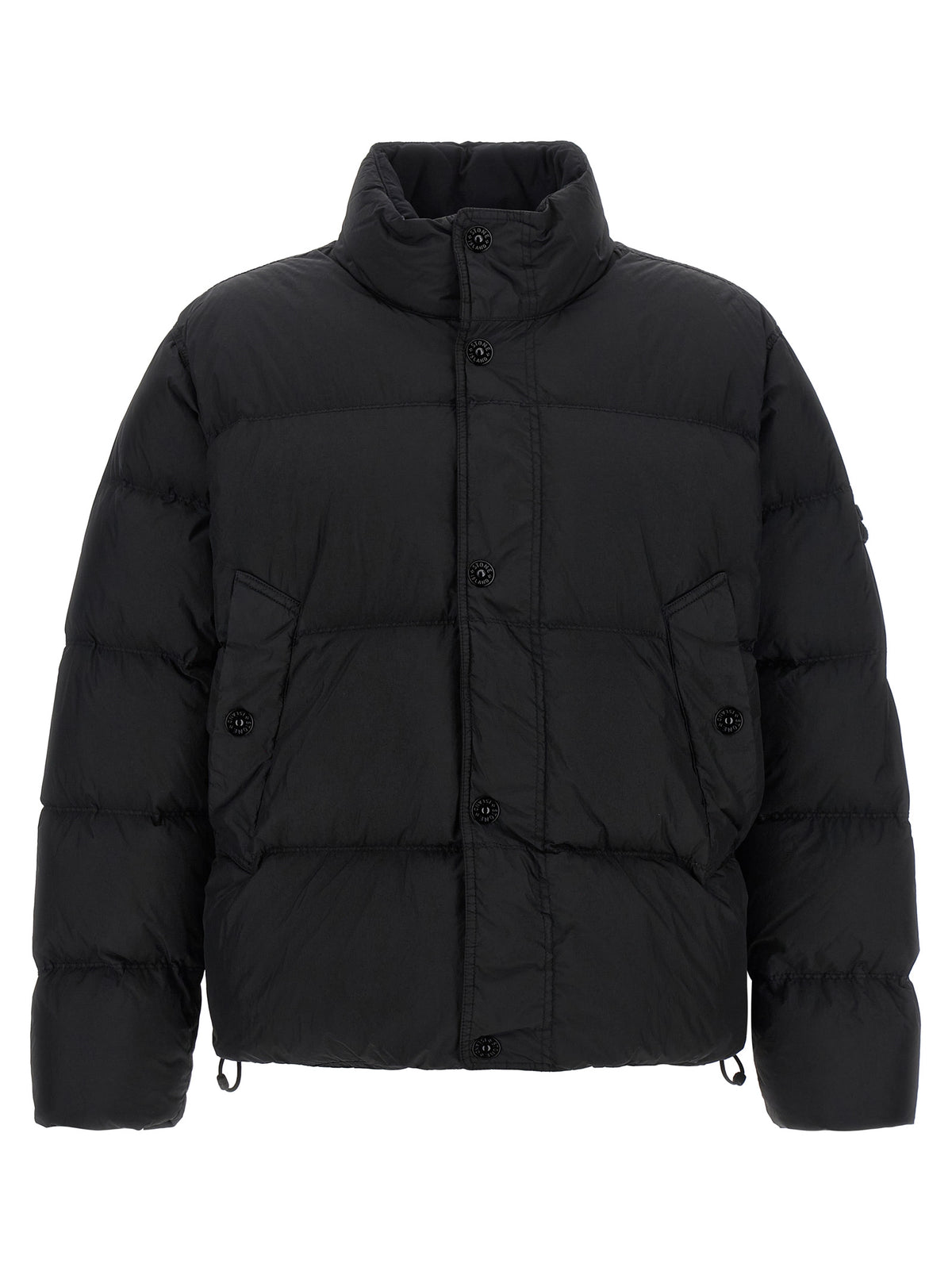 Stone Island Black Polyamide Full-Length Jacket