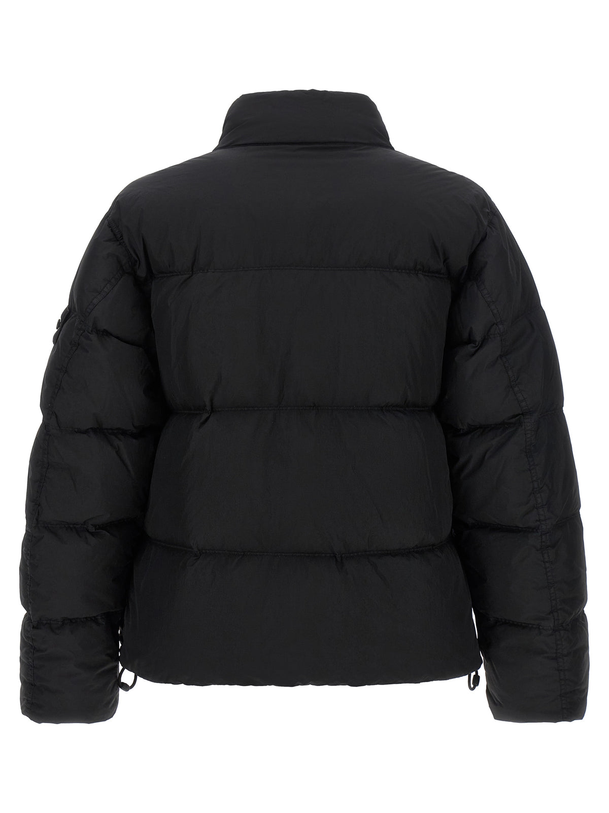 Stone Island Black Polyamide Full-Length Jacket