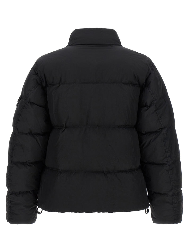Stone Island Black Polyamide Full-Length Jacket