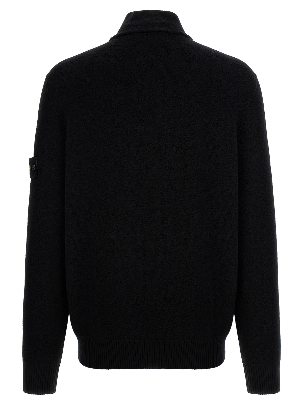 Cardigan Stone Island en Laine Vierge Noire