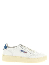 Baskets basses Autry en cuir de vachette bleu