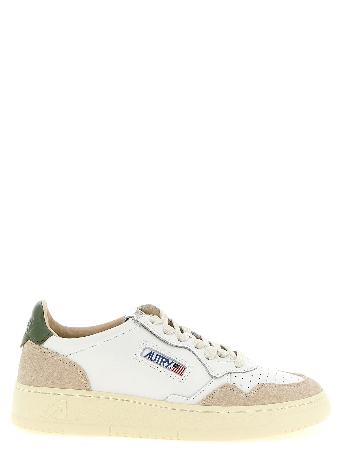 Baskets basses Autry en cuir de vachette multicolore