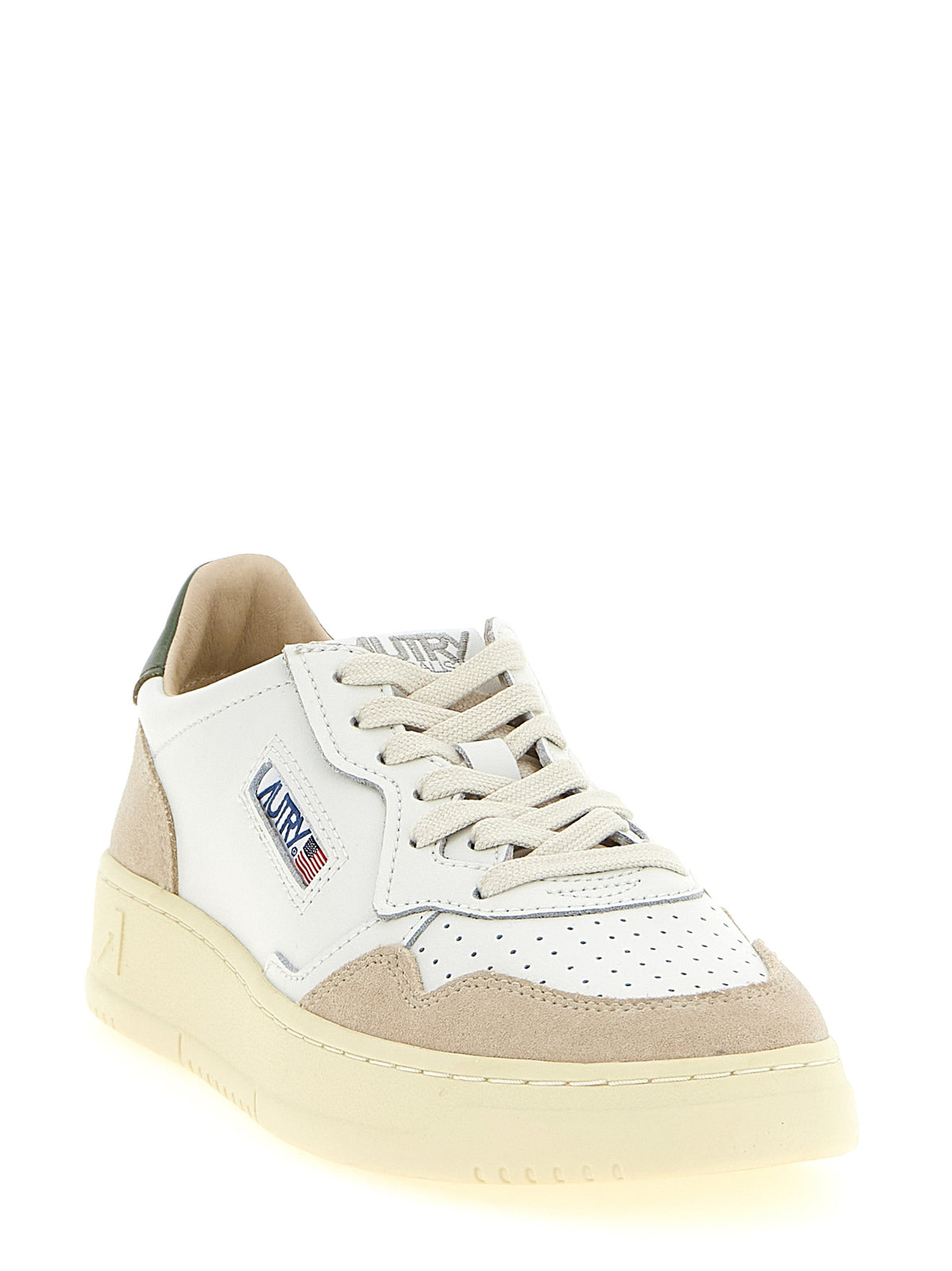 Baskets basses Autry en cuir de vachette multicolore