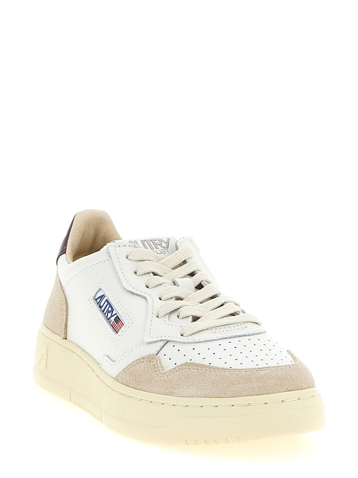 Baskets Athlétiques Autry en Cuir de Vachette Multicolore