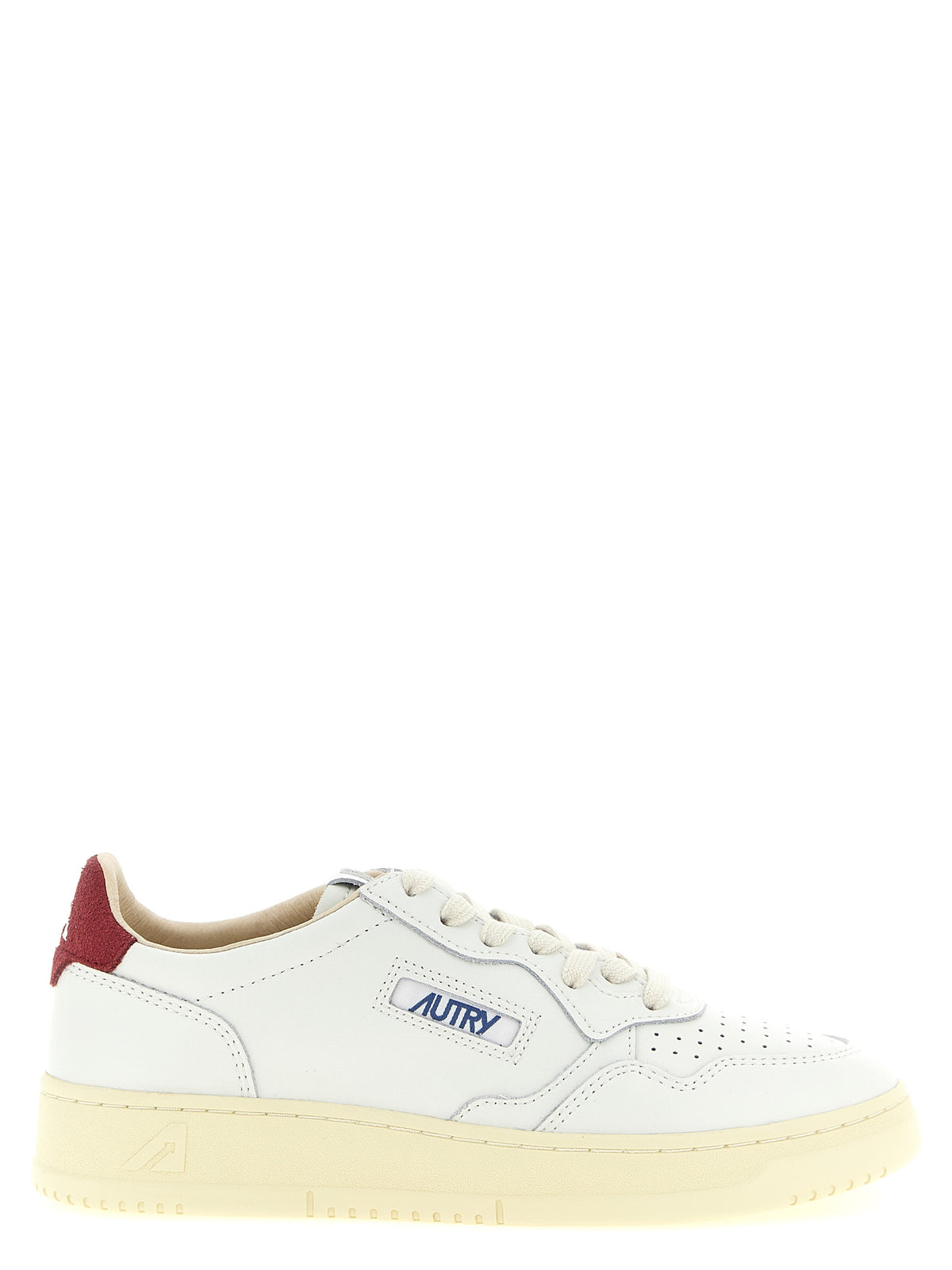 Baskets Autry Bordeaux en cuir de vachette