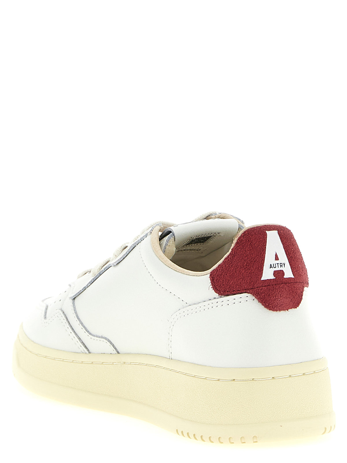 Baskets Autry Bordeaux en cuir de vachette