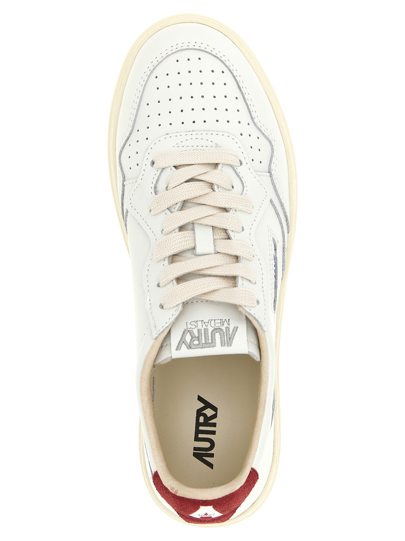 Autry Bordeaux Cowhide Athletic Sneakers