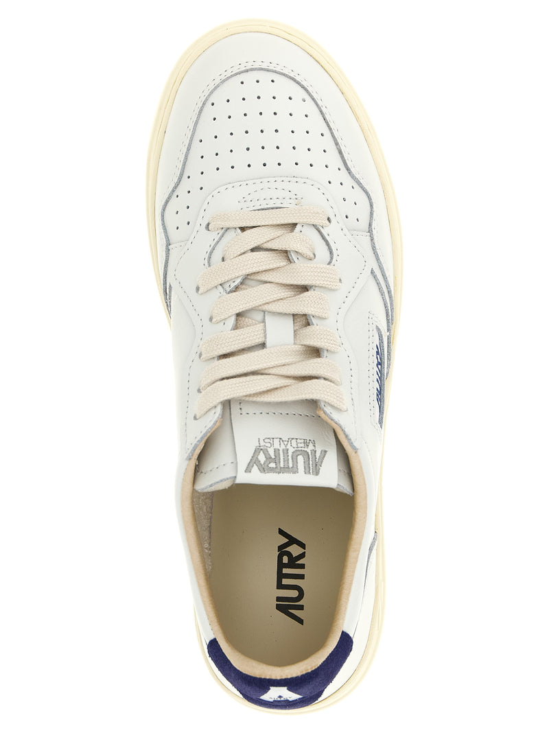 Autry Blue Cowhide Athletic Sneakers