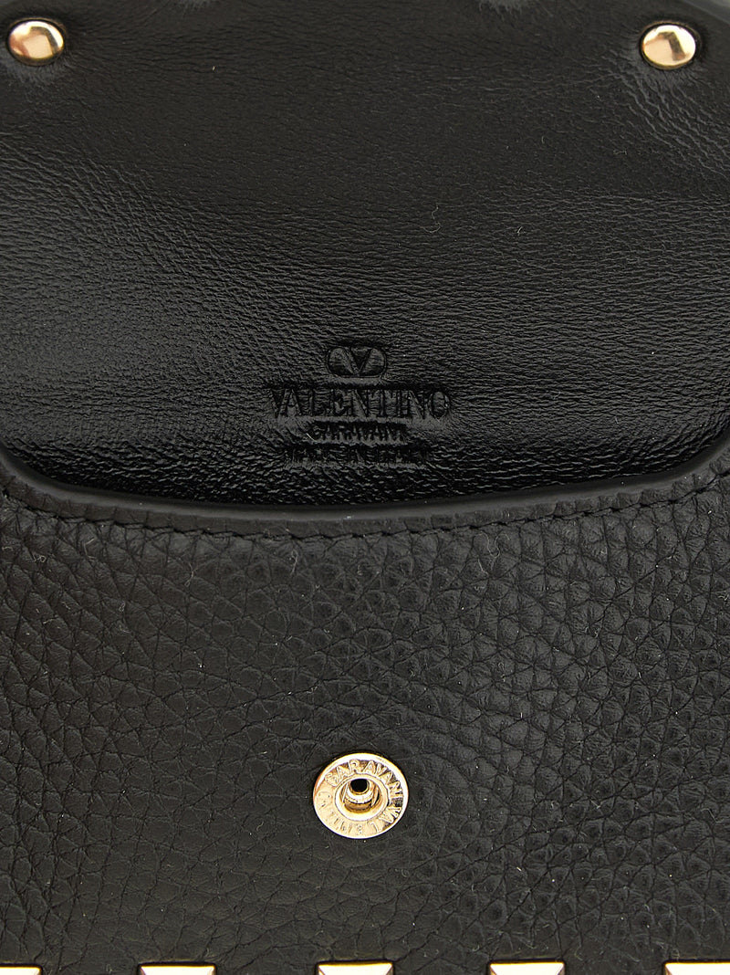 Valentino Garavani Black Calfskin Cardholder
