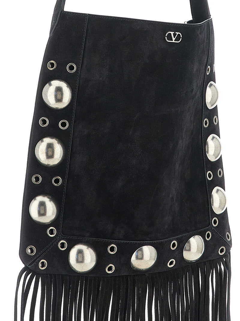 Valentino Garavani Black Calfskin Shoulder Bag