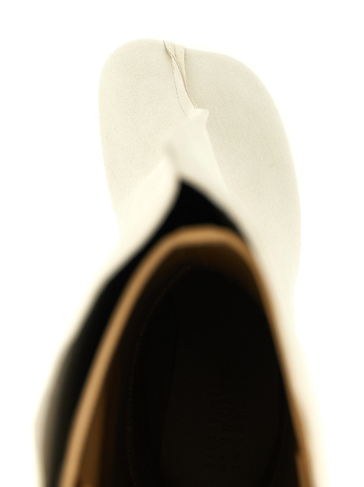 MM6 Maison Margiela Cuissardes en cuir de vachette blanc
