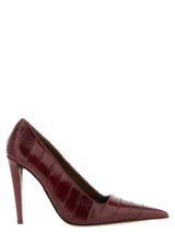 Escarpins Giuseppe Zanotti en cuir bordeaux à talons hauts