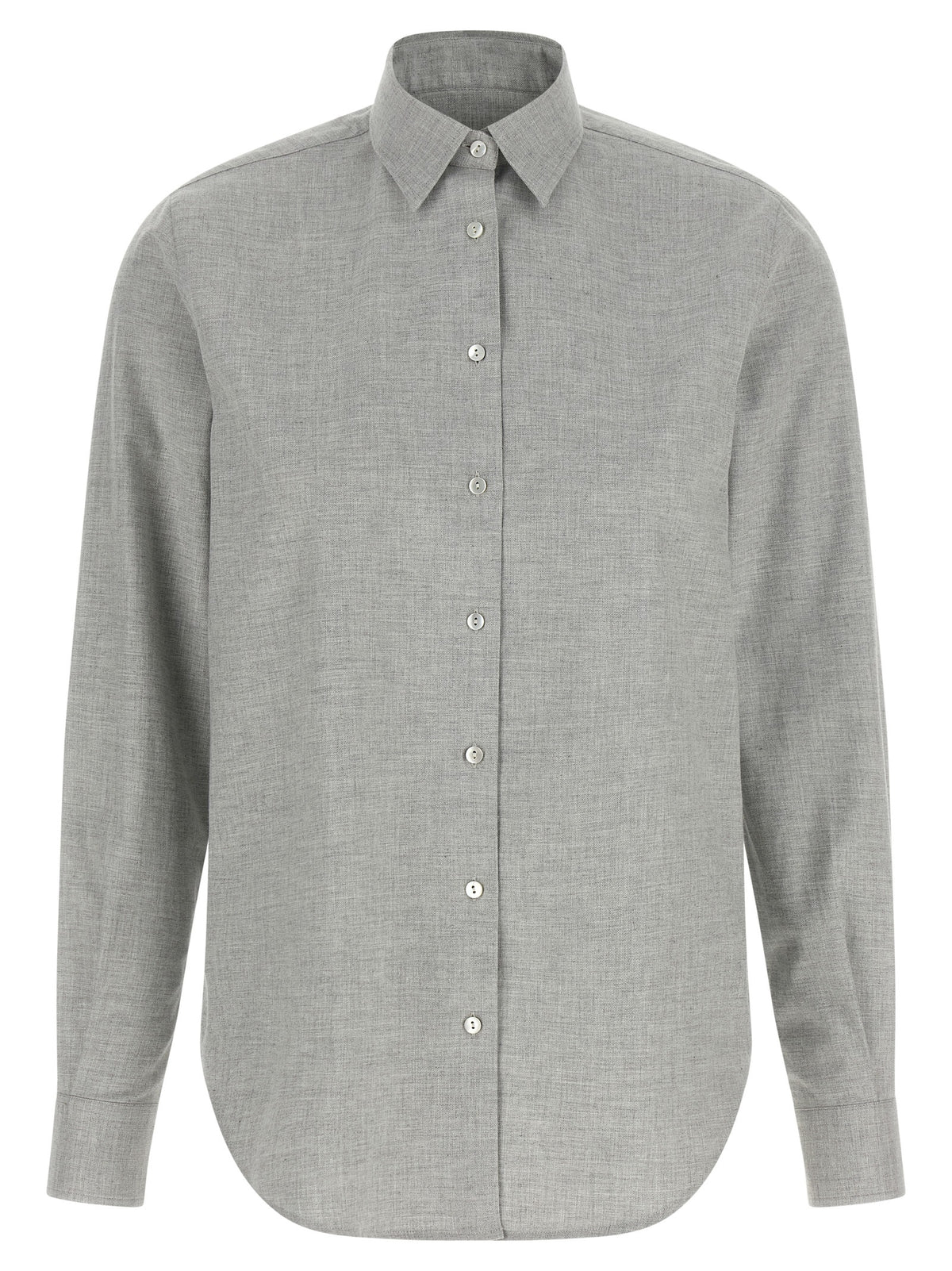 Chemisier en coton gris XACUS