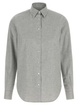 Chemisier en coton gris XACUS