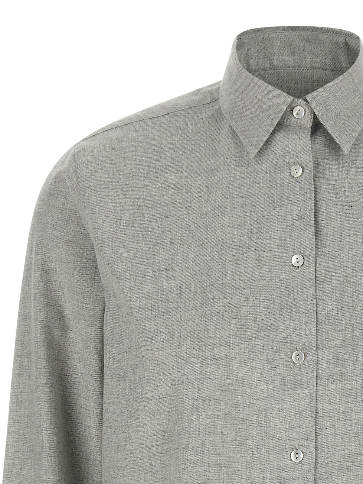 Chemisier en coton gris XACUS