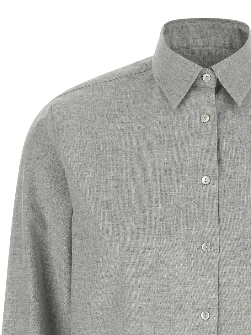 XACUS Gray Cotton Blouse