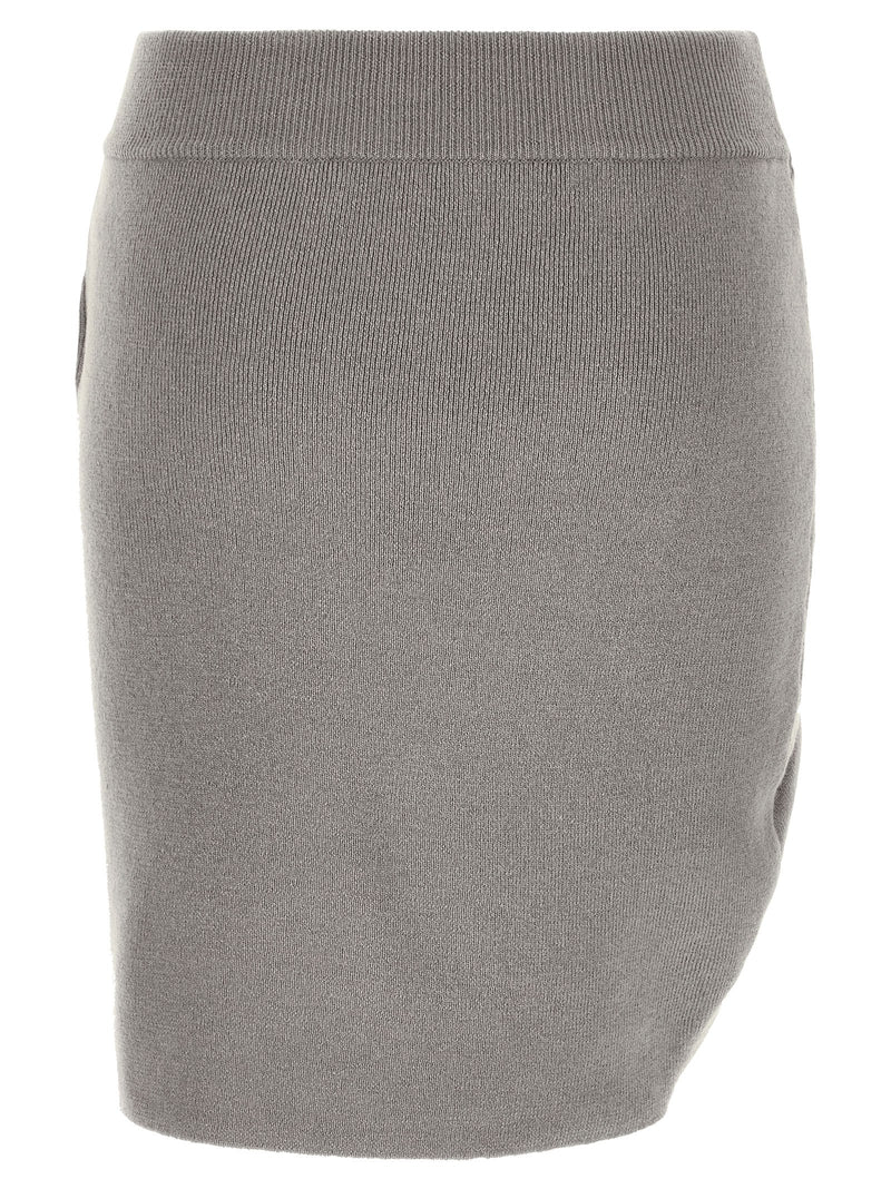 Giuseppe Di Morabito Gray Virgin Wool Long Skirt