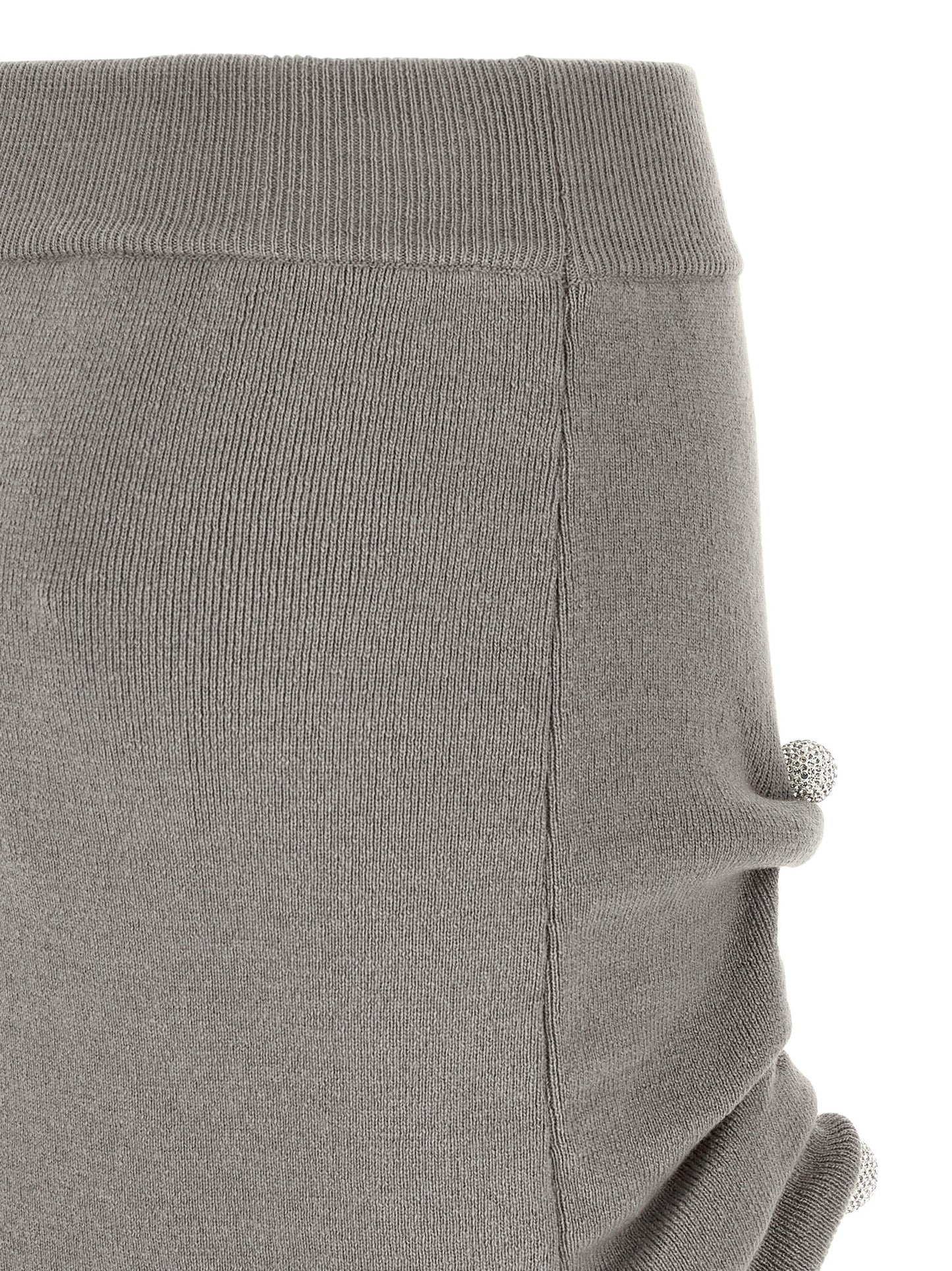 Giuseppe Di Morabito Gray Virgin Wool Long Skirt