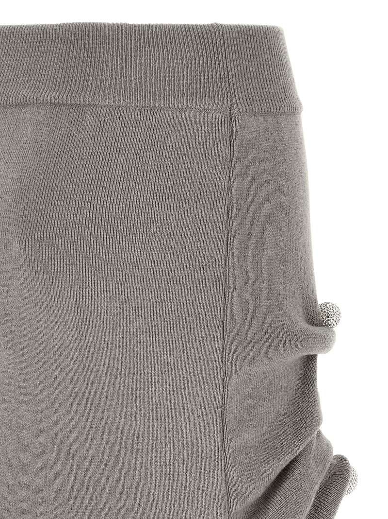 Giuseppe Di Morabito Gray Virgin Wool Long Skirt