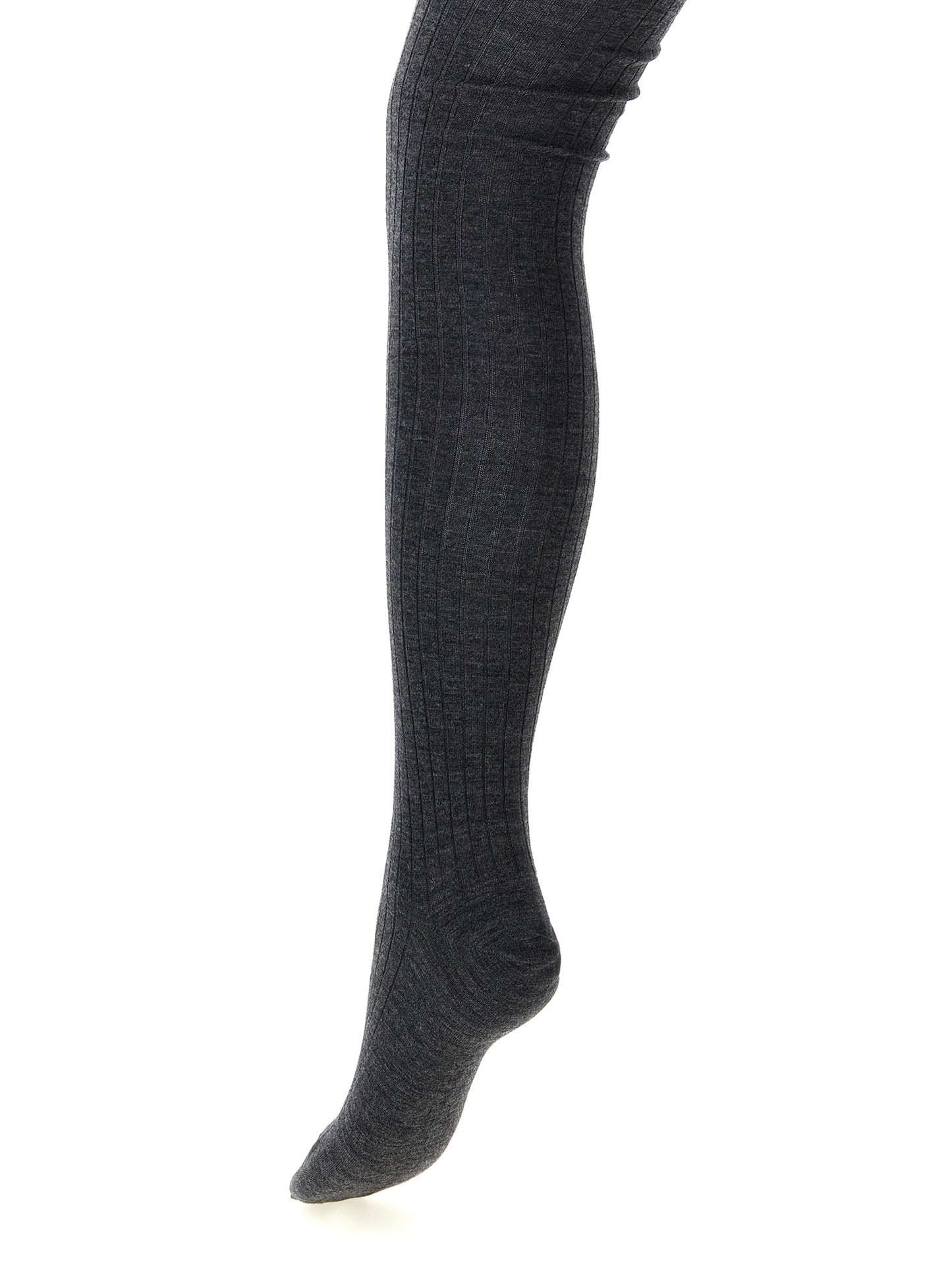 Jil Sander Gray Wool Socks