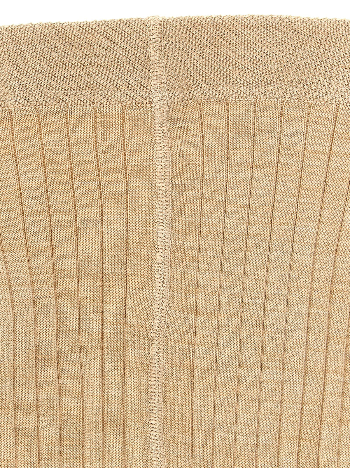Chaussettes Jil Sander en laine beige