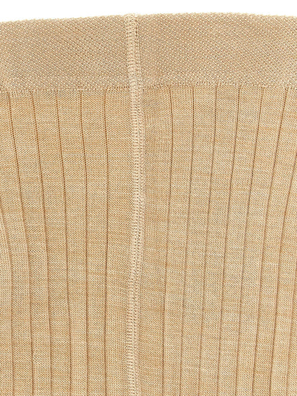 Jil Sander Beige Wool Socks