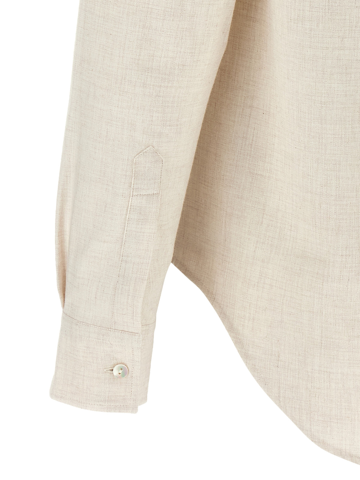 Chemisier en coton beige XACUS