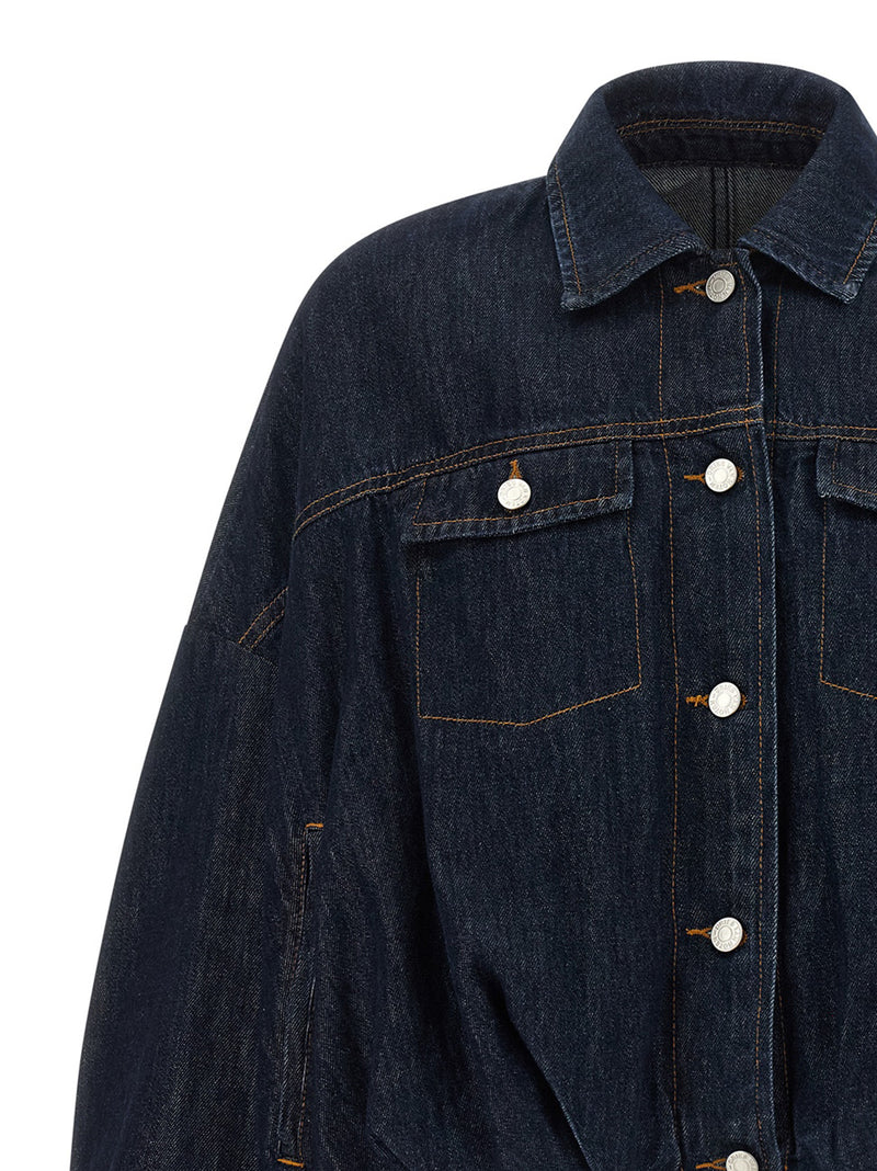 Dries Van Noten Blue Cotton Denim Jacket