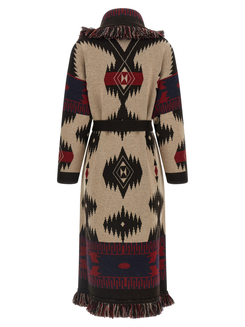 Alanui Multicolor Virgin Wool Coat
