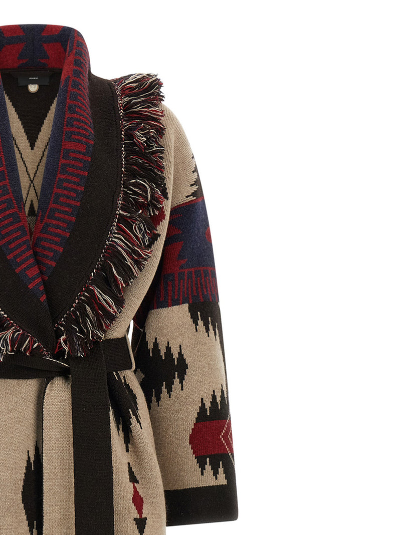 Alanui Multicolor Virgin Wool Coat