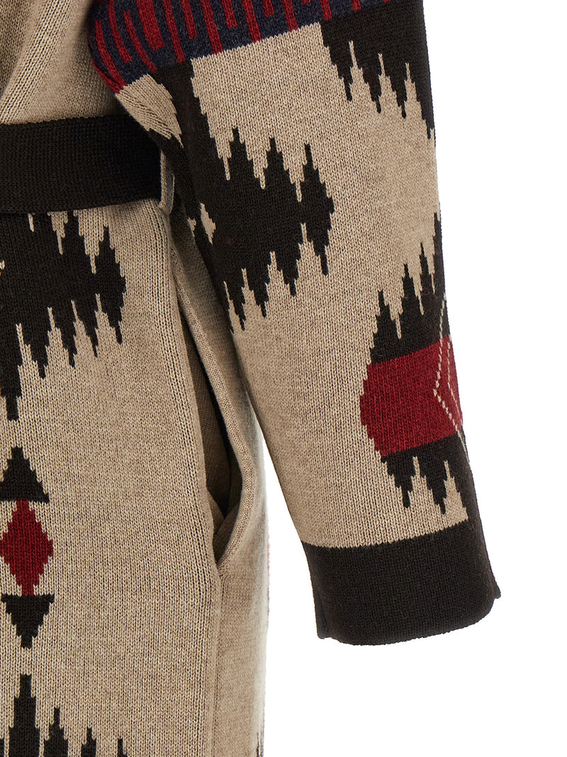 Alanui Multicolor Virgin Wool Coat
