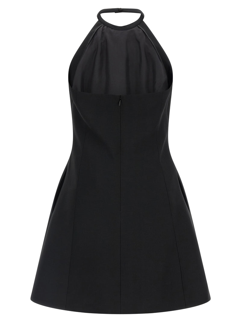 Valentino Garavani Black Virgin Wool Short Dress