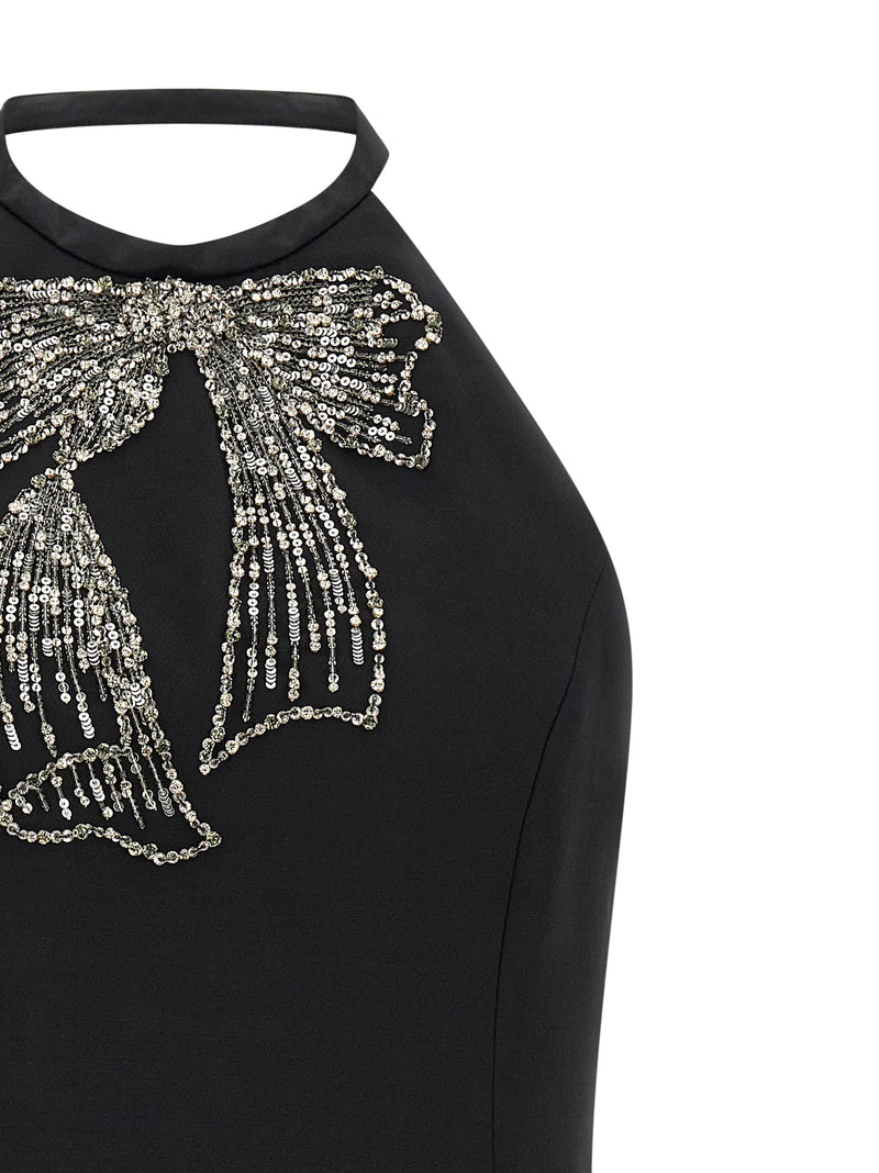 Valentino Garavani Black Virgin Wool Short Dress