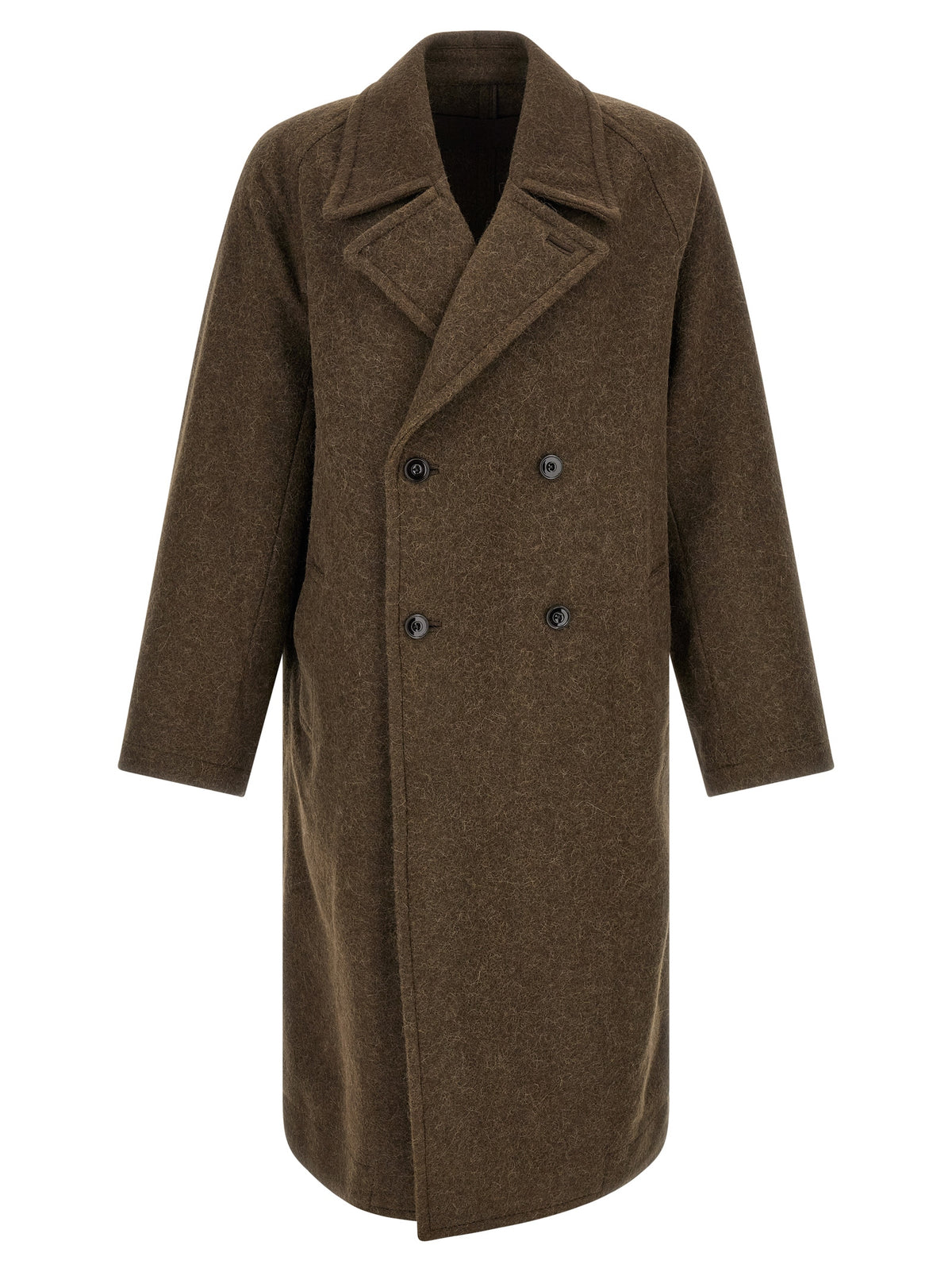 Manteau en laine marron Lemaire