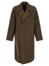 Manteau en laine marron Lemaire
