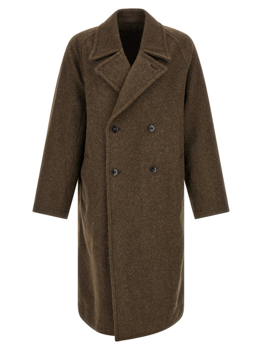 Lemaire Brown Wool Coat