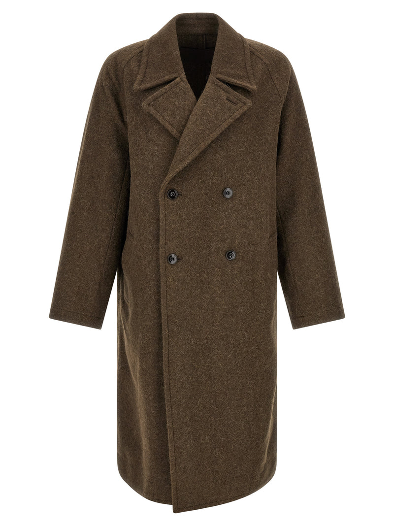 Lemaire Brown Wool Coat