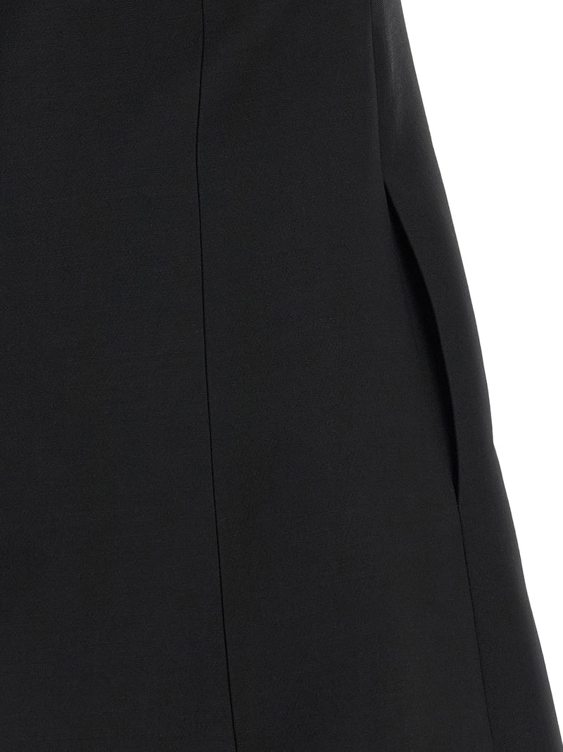 Valentino Garavani Black Virgin Wool Short Dress