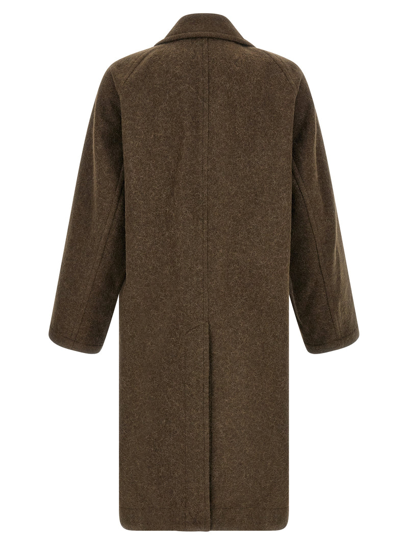 Lemaire Brown Wool Coat