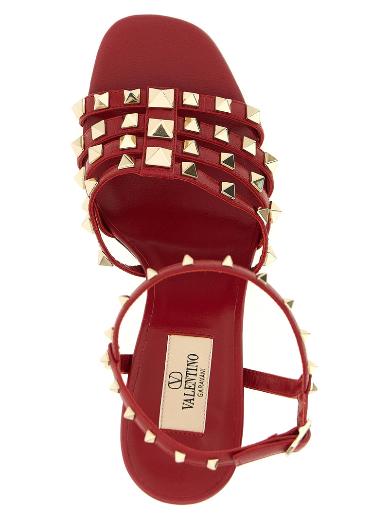 Valentino Garavani Multicolor Calfskin Stiletto Heel Sandals