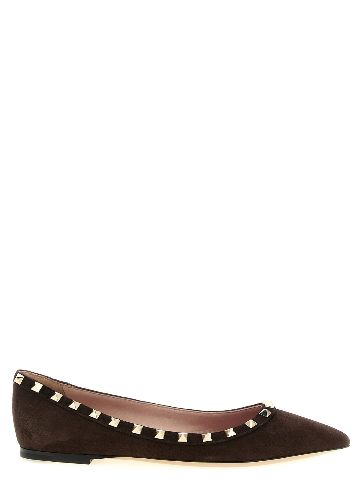 Ballerines Valentino Garavani en cuir de veau marron
