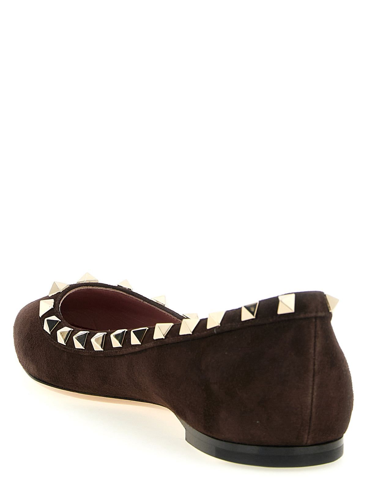 Ballerines Valentino Garavani en cuir de veau marron