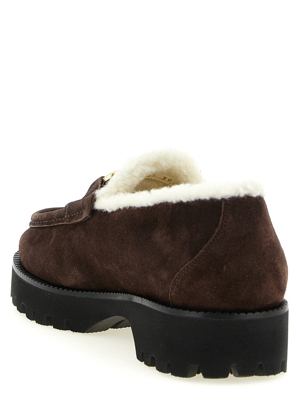Mocassins à enfiler Valentino Garavani en veau marron