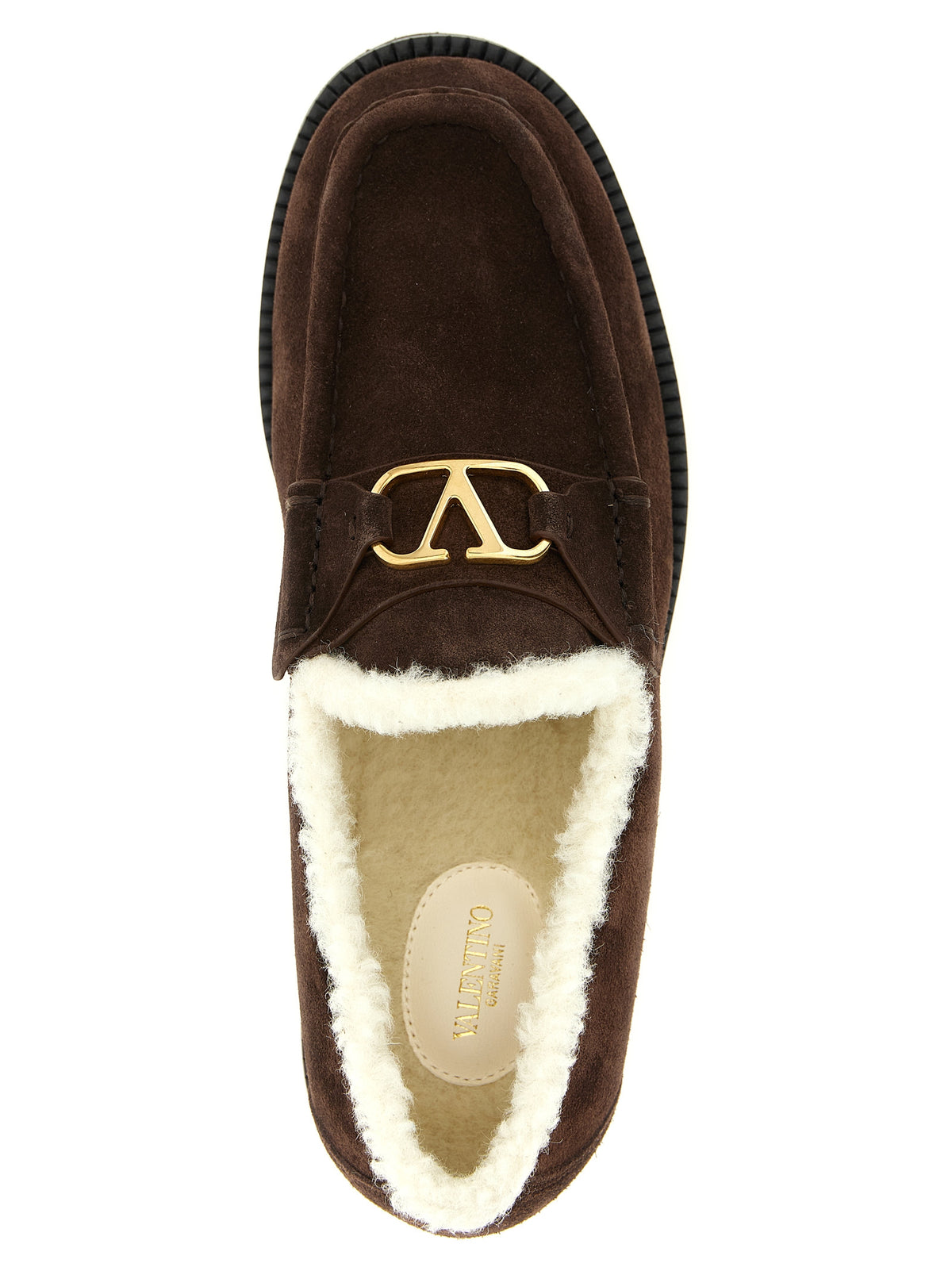 Mocassins à enfiler Valentino Garavani en veau marron