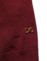 Dolce & Gabbana Pull col rond en laine tricotée marron