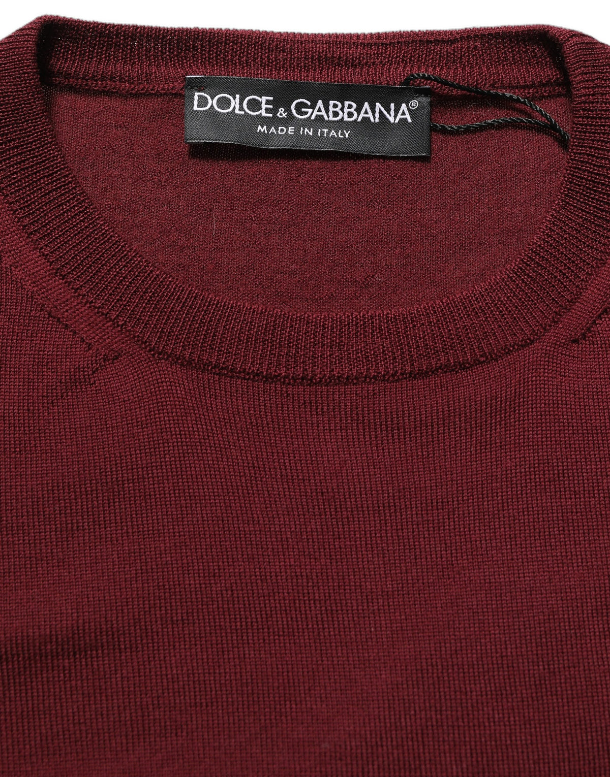 Dolce & Gabbana Pull col rond en laine tricotée marron