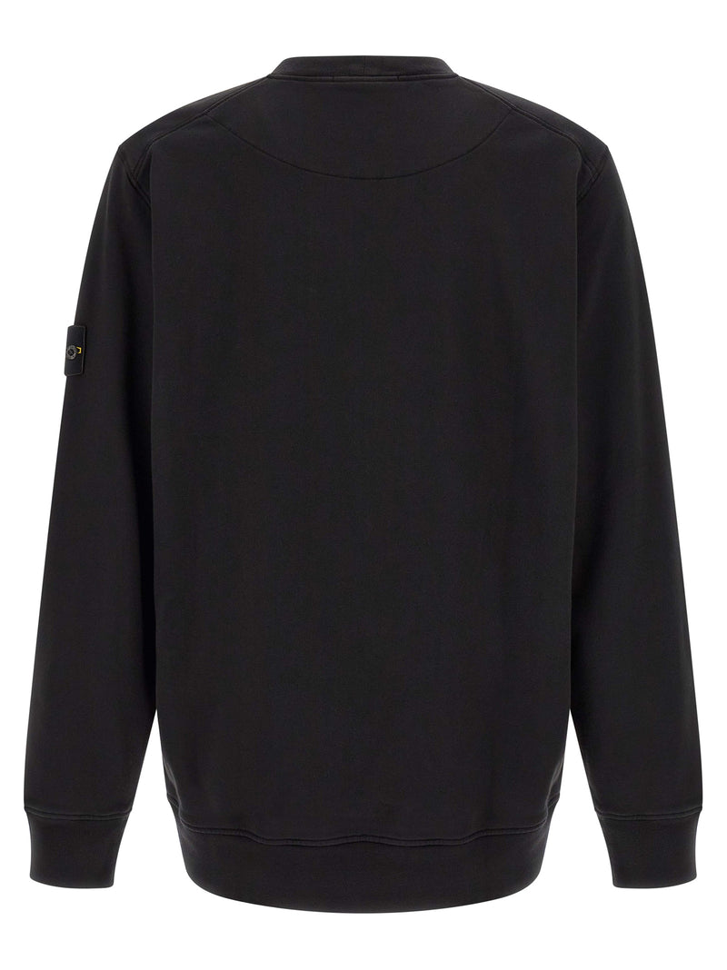 Stone Island Black Cotton Sweatshirt
